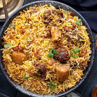 Mutton Ghee Roast Biryani