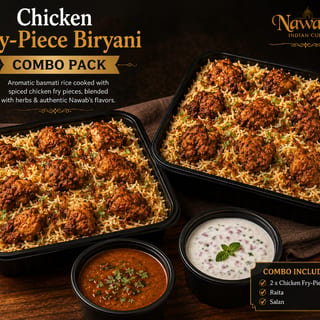 2 x Chicken Fry-Piece Biryani