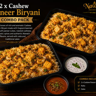 2 x Cashew Paneer Biryani