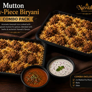 2 x Mutton Fry-Piece Biryani